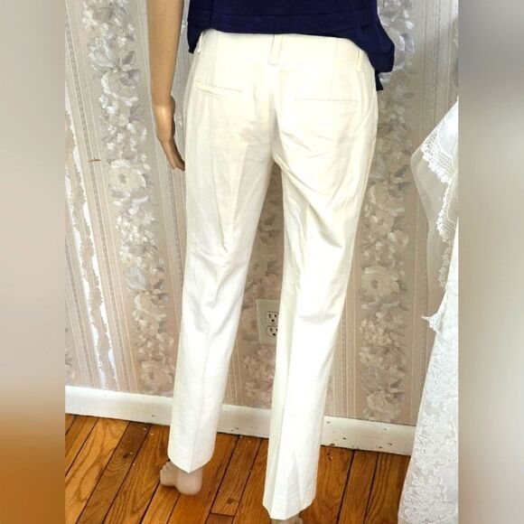 Ann Taylor Cream Straight Leg Pants EUC - Picture 2 of 6